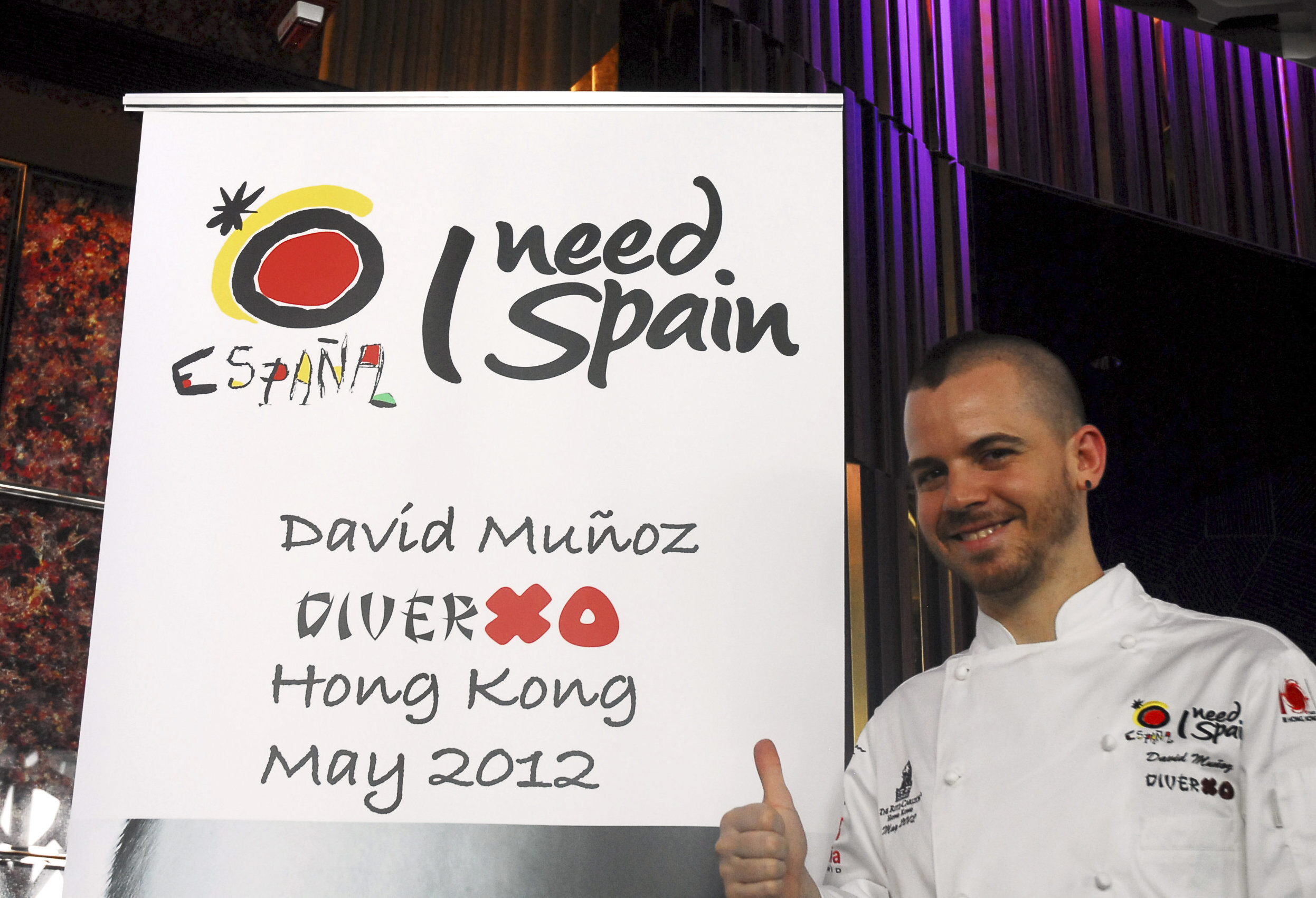 El chef tres estrellas Michelín David Muñoz será imagen del turismo de Madrid