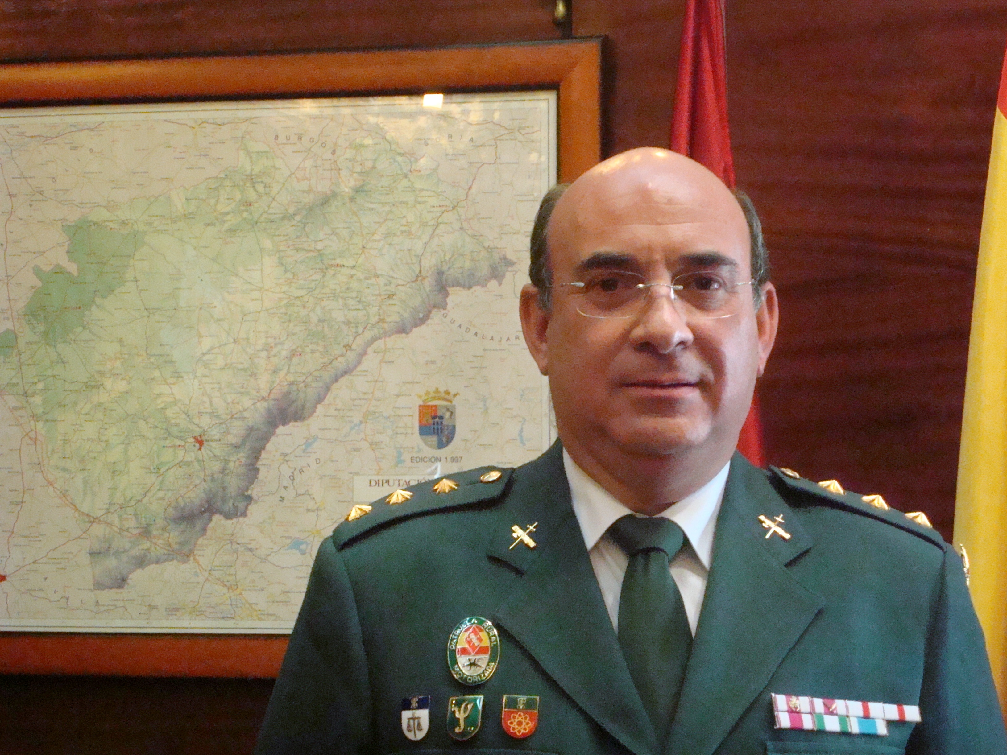 El jefe de la Comandancia de la Guardia Civil de Segovia, Juan Miguel Jiménez, asciende a coronel