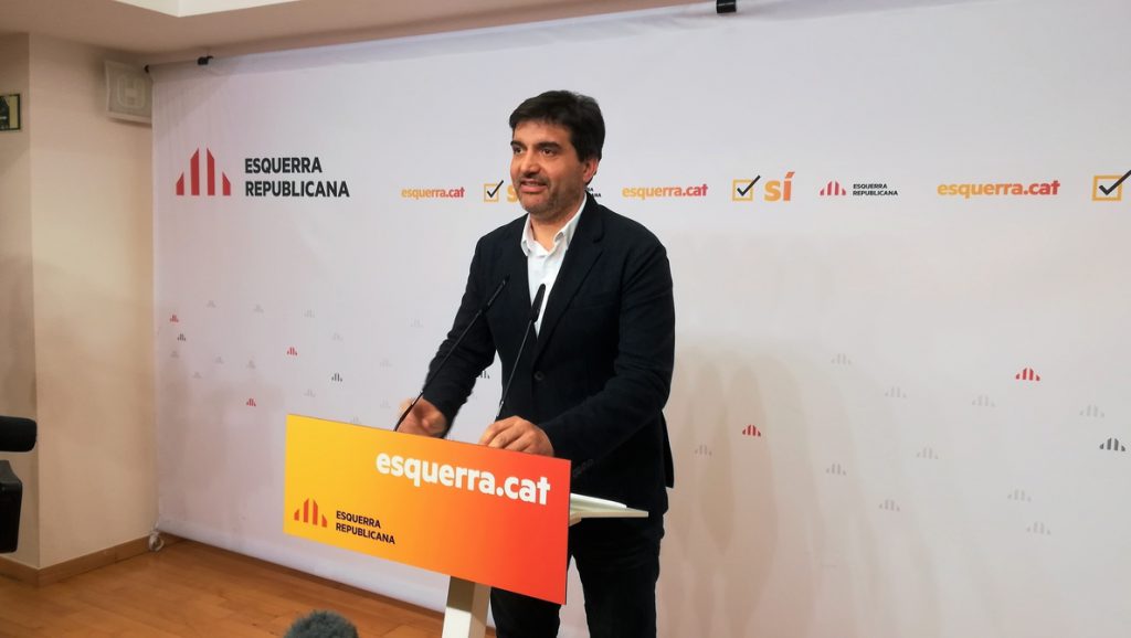 Sabrià (ERC) reitera que Puigdemont es su candidato a la Presidencia de la Generalitat